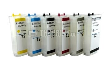 ПЗК (Перезаправляемые картриджи) для HP DesignJet-T610/ T790/ T795/ T2300. Вид  2