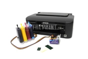 Принтер Epson WorkForce WF-2010W с установленным СНПЧ. Вид  3