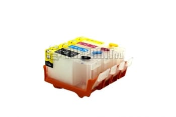 ПЗК (Перезаправляемые картриджи) с чипами для Canon PIXMA iP3300/ iP3500/ MP510/ iX4000. Вид  1