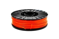 Купить оранжевый ABS пластик для 3D принтеров диаметром 3мм. Вид 1.