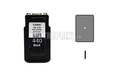Расположение цветов в черном картридже Canon PIXMA-MX374