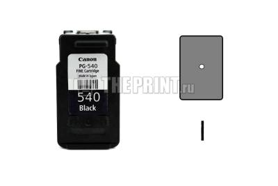 Расположение цветов в черном картридже Canon PIXMA-MX515