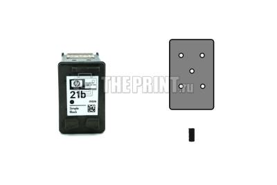 Расположение цветов в черном картридже HP PSC-1410
